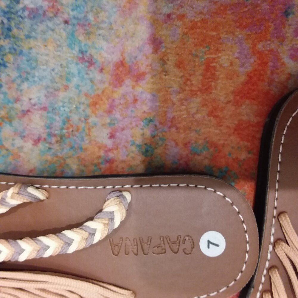 Capana Ocean Bliss Woven Sandals Size 7 - Picture 3 of 3